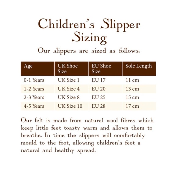 Sew Heart Felt Celeste Slippers Size 1-2 Years Old - Picture 10 of 10